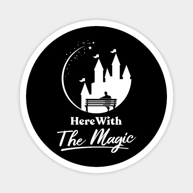 Here With The Magic Logo Shirt (Alternate) Magnet by Here With The Magic